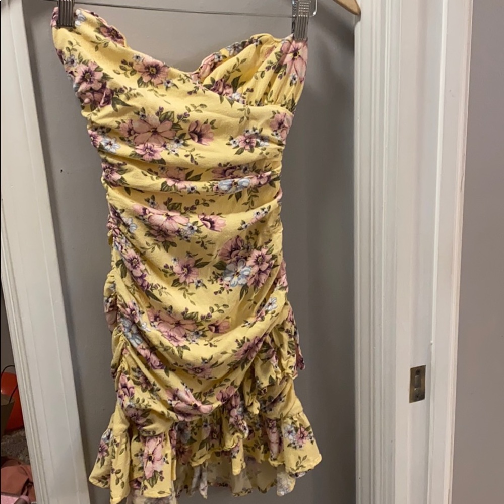 Strapless summer dress